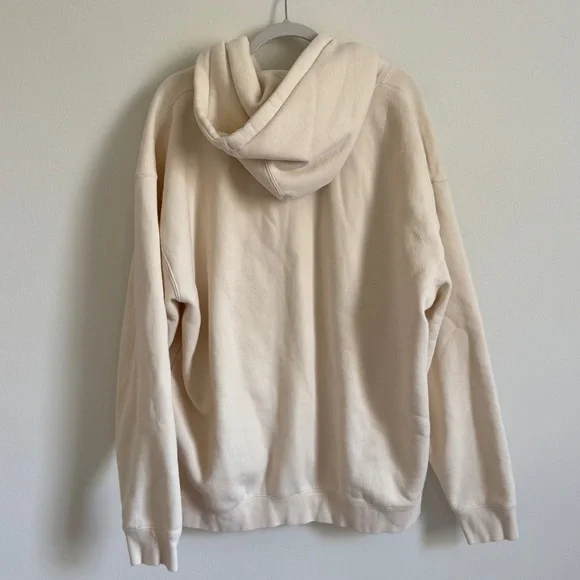 Glossier Limited Edition Hoodie Size XL soft pullover cream neutral oversized - Picture 7 of 7